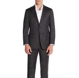 Charcoal grey Hugo Boss Pasolini/Movie Regular-Fit Virgin Wool Suit